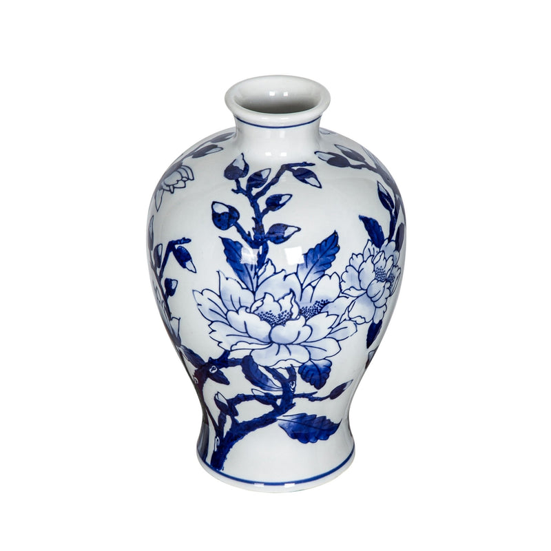 Magnolia Vase,Blue/White - Al Rugaib Furniture