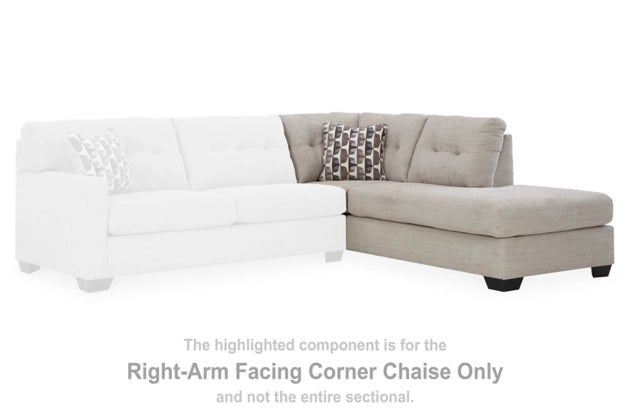 Mahoney Right - Arm Facing Corner Chaise - Al Rugaib Furniture