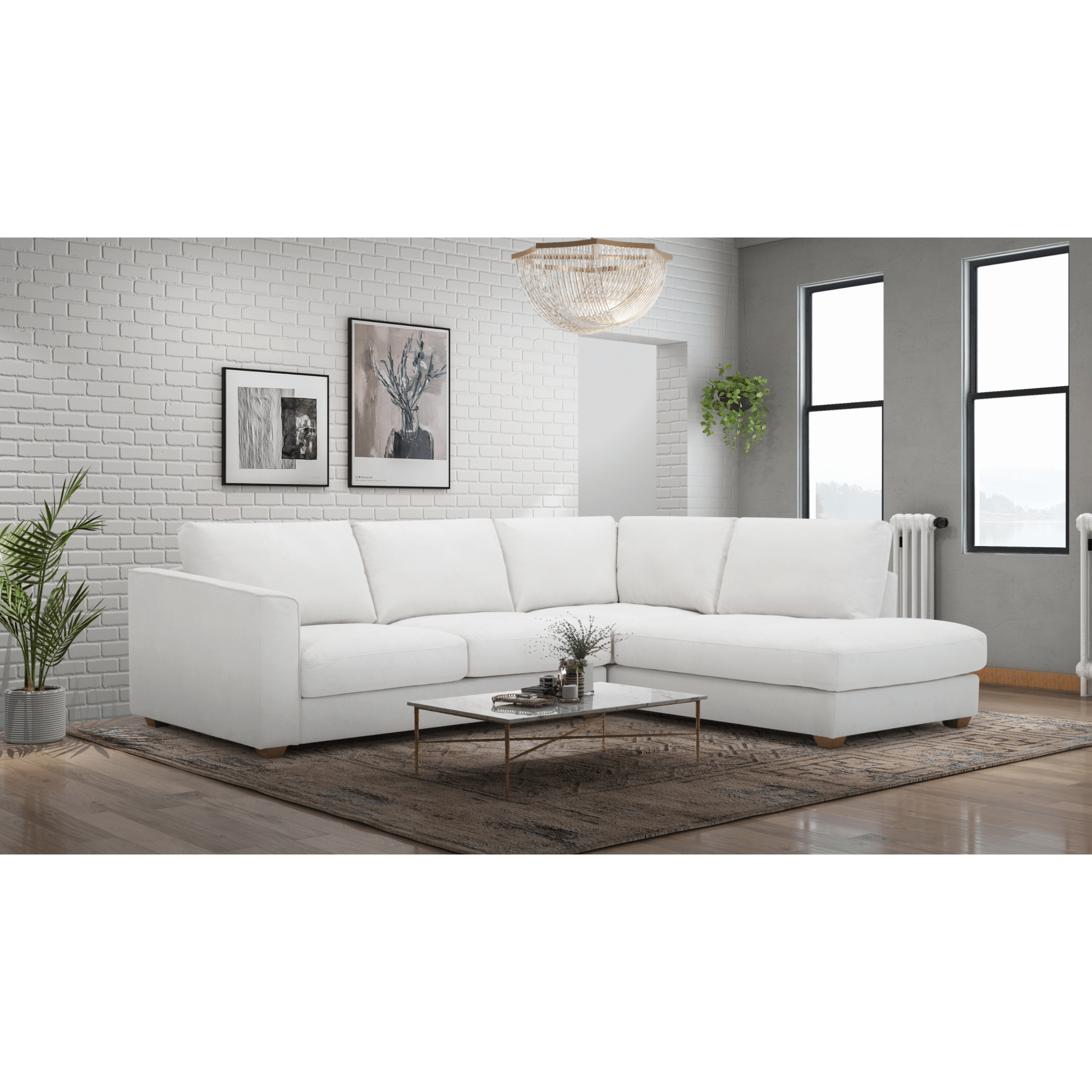 Malaga Beige Sectional Sectionals| Roots Furniture