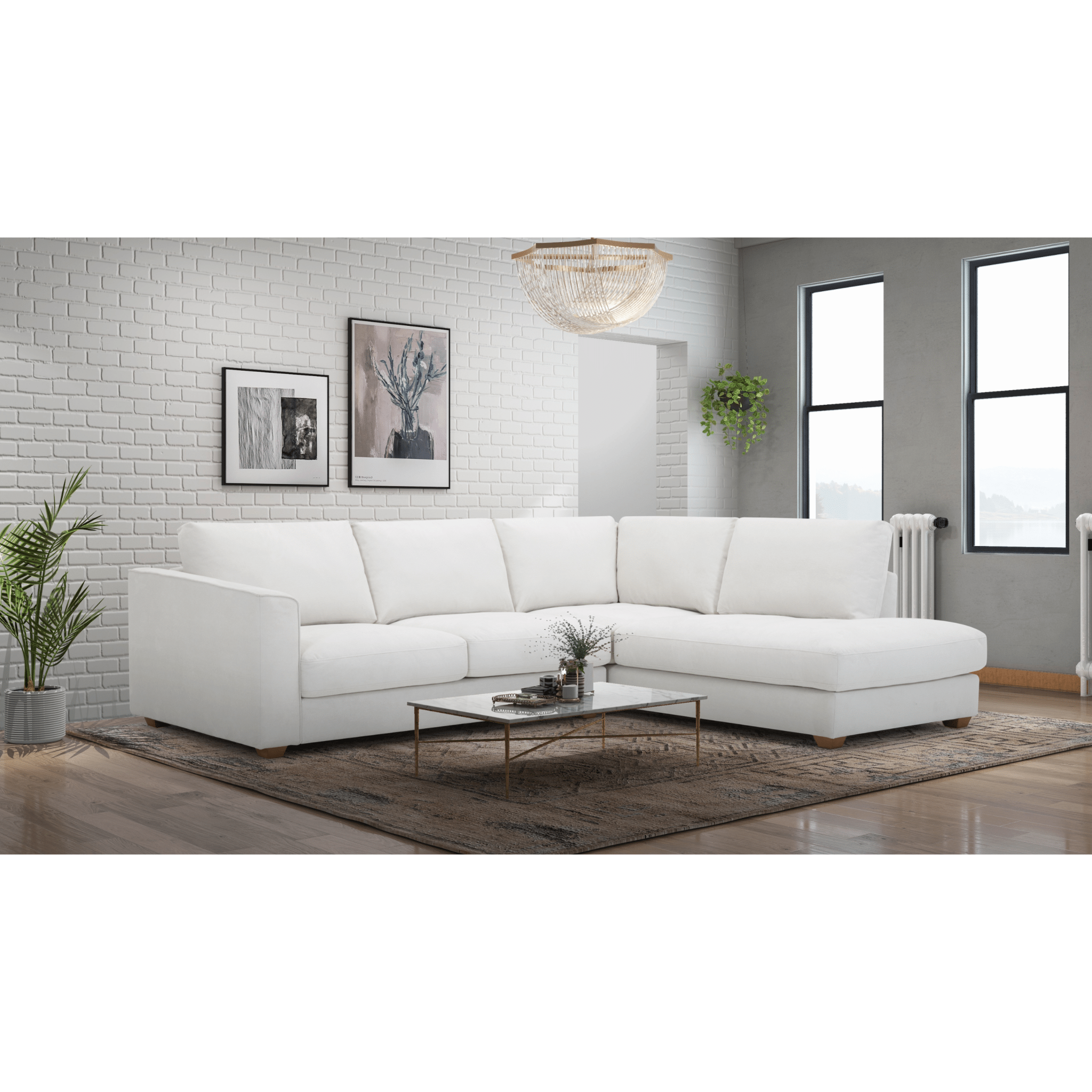 Malaga Beige Sectional Sectionals| Roots Furniture