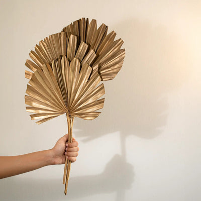Malar gold sun palms set of 3 - Al Rugaib Furniture