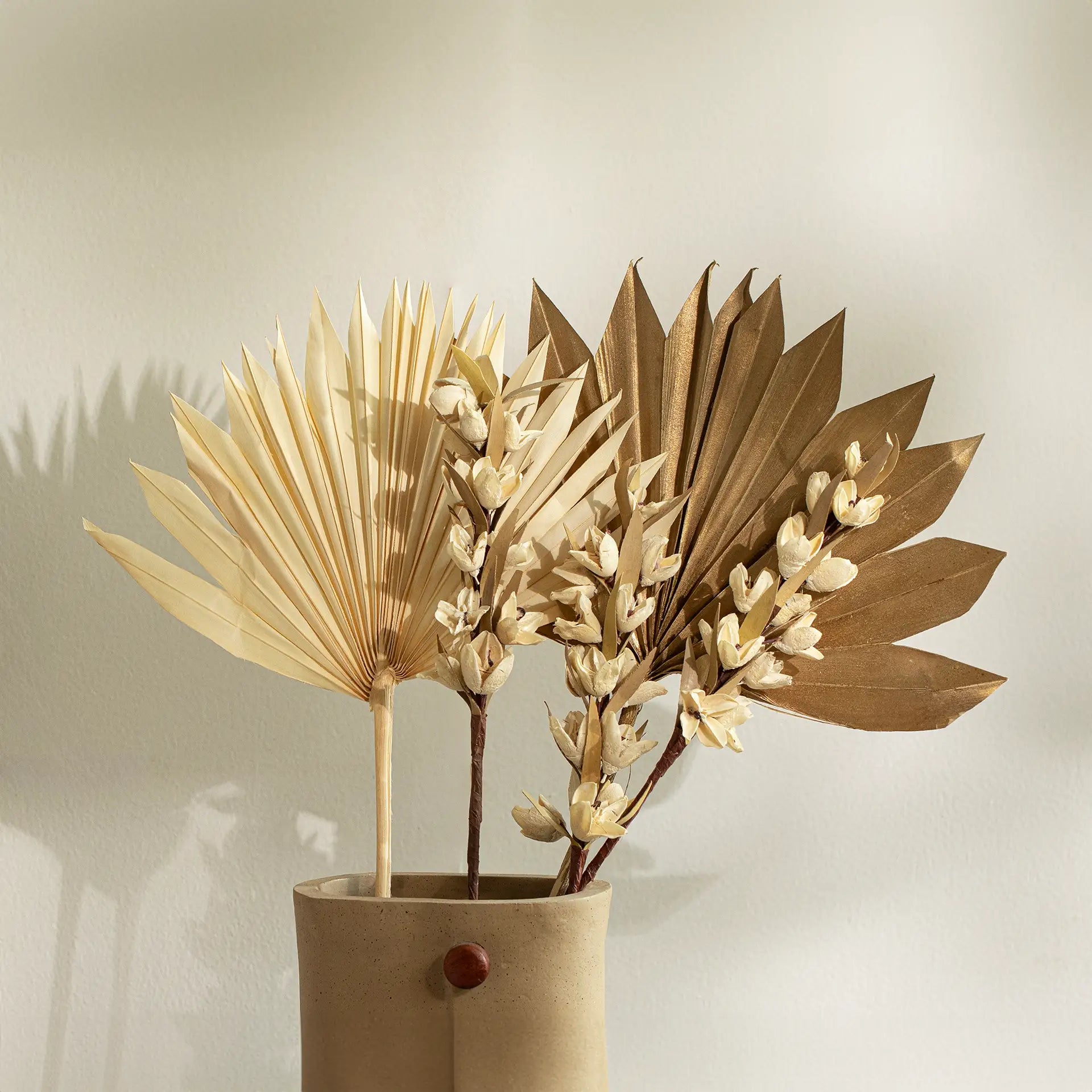 Malar sun palm & bakuli flower combo Plants| Roots Furniture
