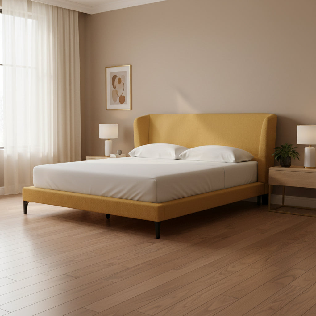 Maloken King Upholstered Bed with Roll Slats Beds| Ashley Homestore