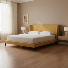 Maloken King Upholstered Bed with Roll Slats