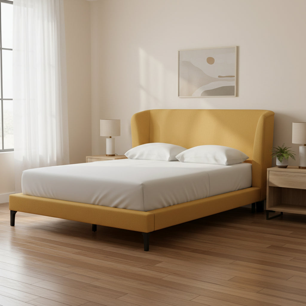 Maloken Queen Upholstered Bed with Roll Slats Beds| Ashley Homestore