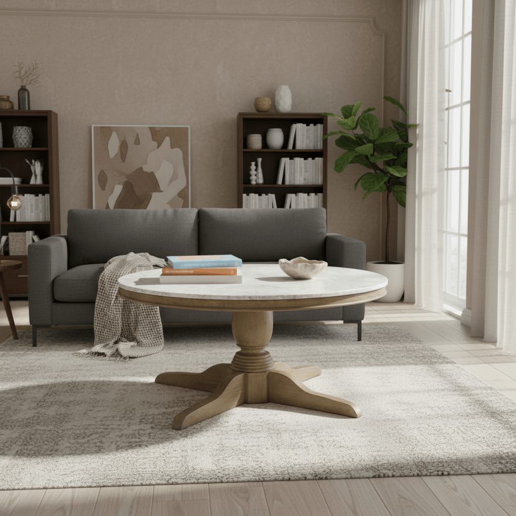 Malone Round Coffee Table Coffee Tables| Roots Furniture