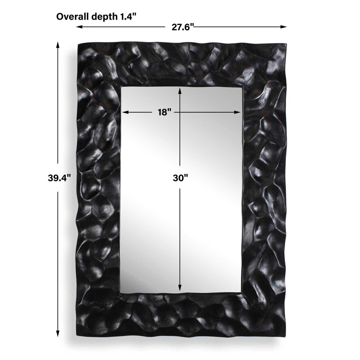 Malosi Black Carved Mirror Mirrors| Uttermost