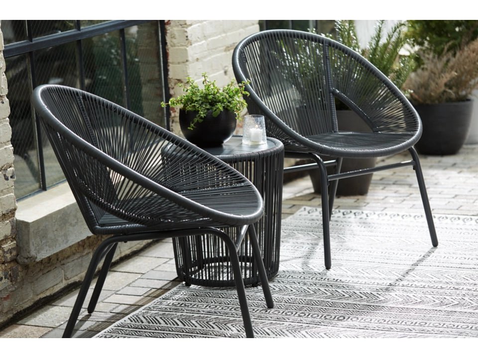 Mandarin Cape Outdoor Table and Chairs (Set of 3) Outdoor Sets| Ashley Homestore