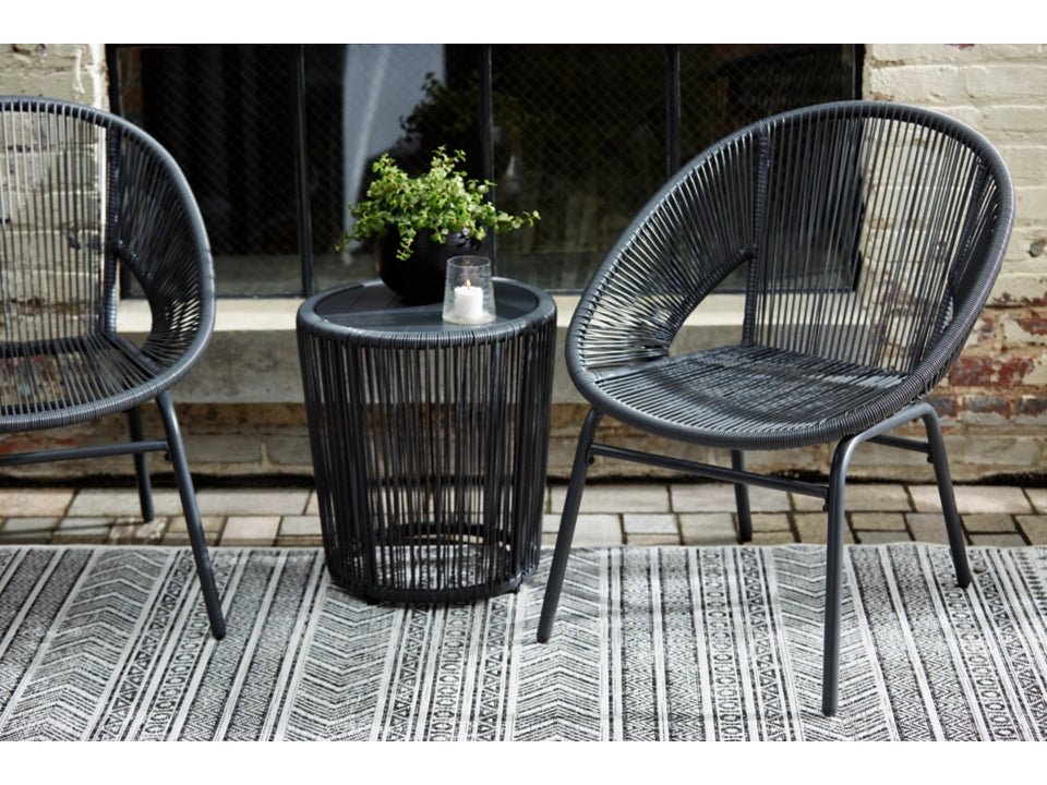 Mandarin Cape Outdoor Table and Chairs (Set of 3) Outdoor Sets| Ashley Homestore