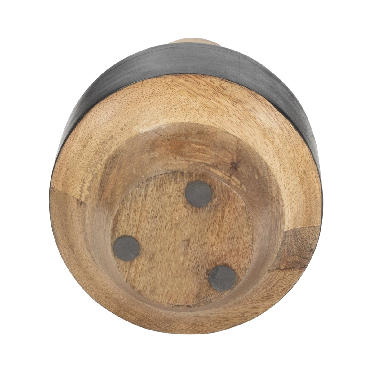 MANGO WOOD, 11" 2-TONE VASE, BROWN/BLACK Vases and Jars| Sagebrook Home