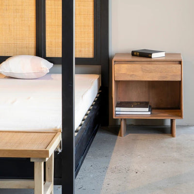 Mango Wood Bedroom With 2 Free Lamp Gift - Al Rugaib Furniture