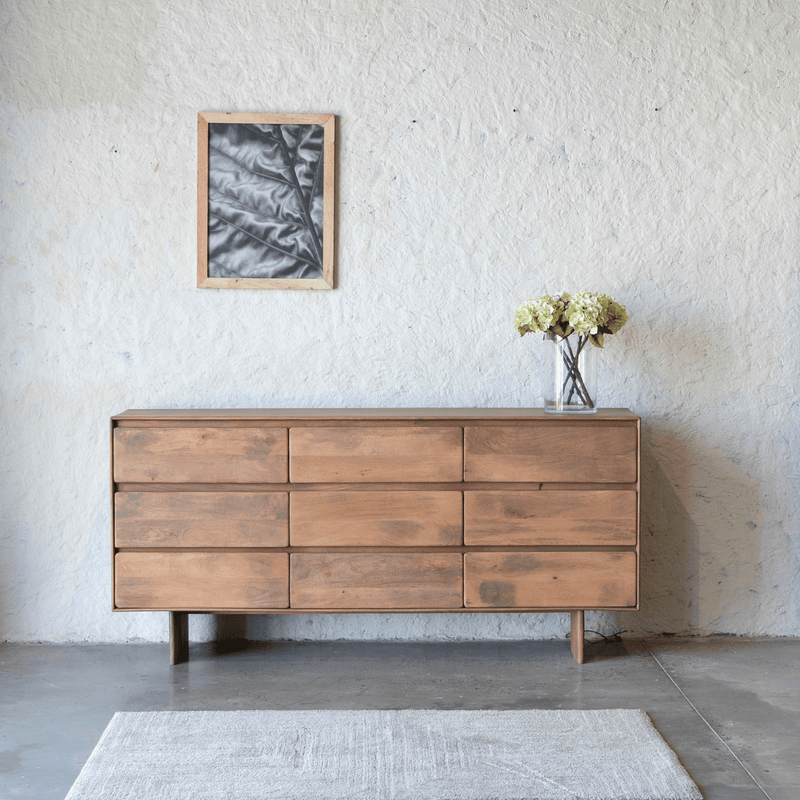 mango wood dresser Vallarta Two Tone Mango Wood Dresser