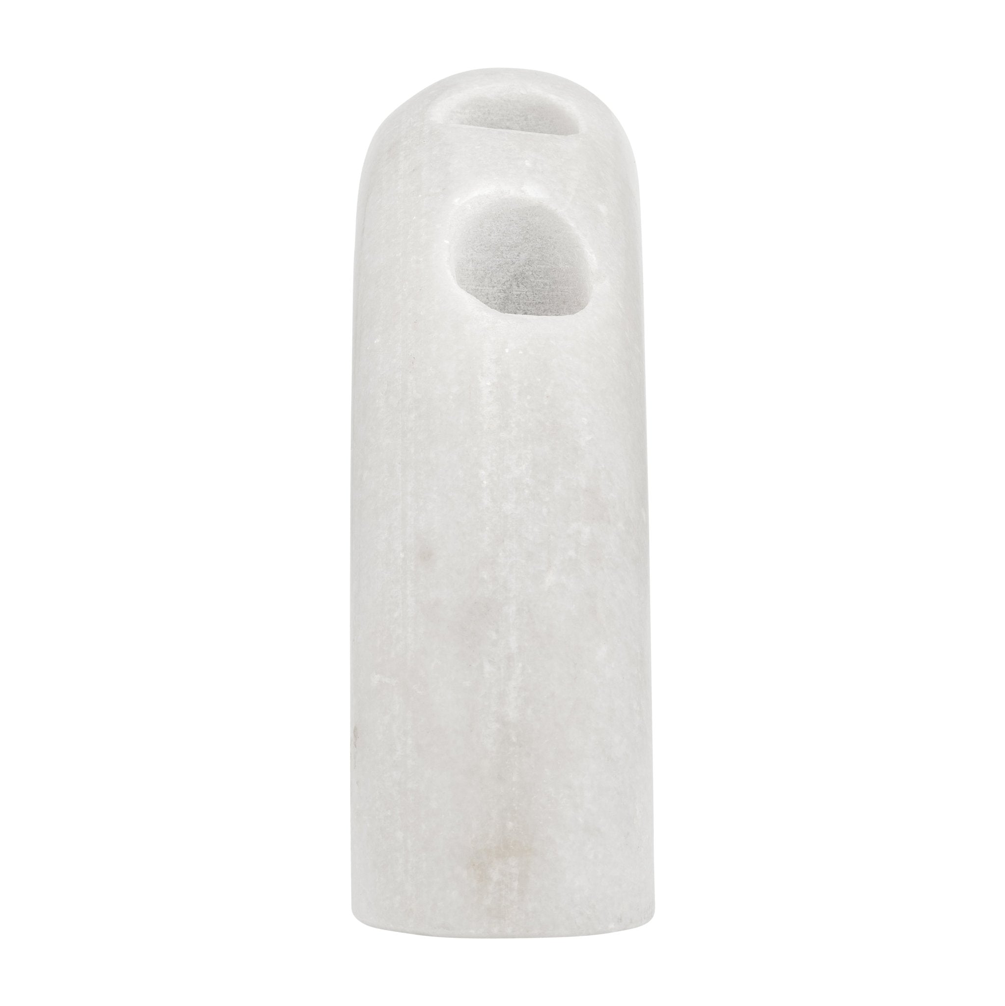 MARBLE, 10" 4-TAPER CANDLE HOLDER, WHITE Candle Holders| Sagebrook Home