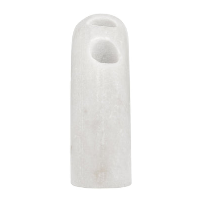MARBLE, 10" 4 - TAPER CANDLE HOLDER, WHITE - Al Rugaib Furniture
