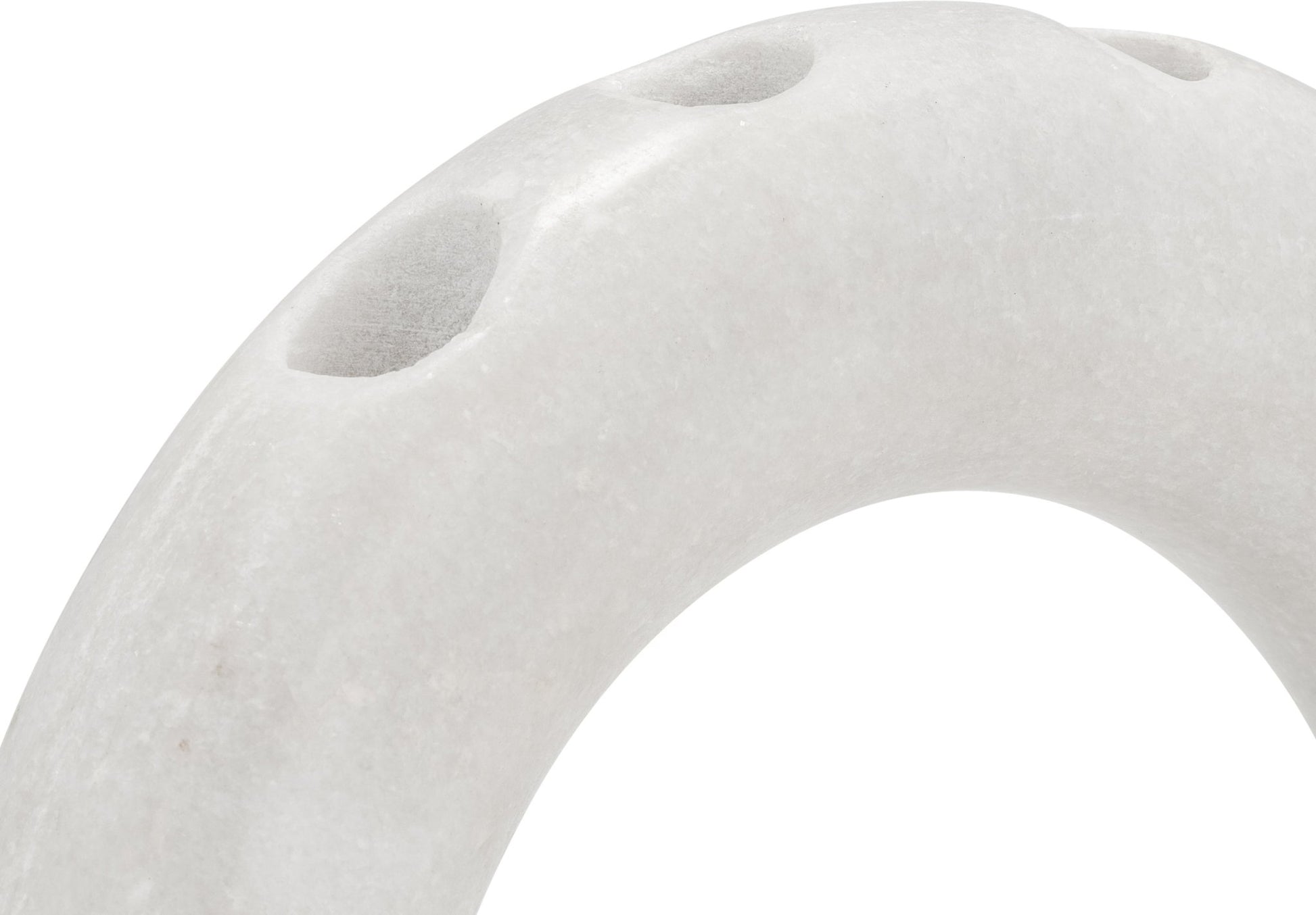MARBLE, 10" 4-TAPER CANDLE HOLDER, WHITE Candle Holders| Sagebrook Home