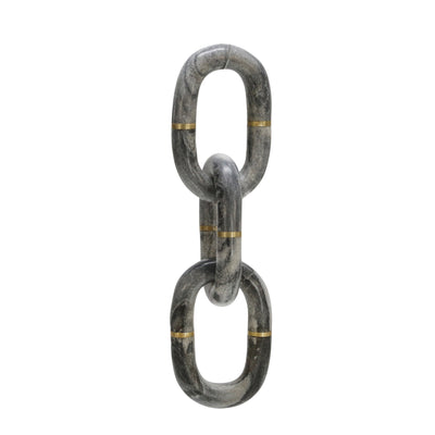 MARBLE 14" CHAIN DECOR, GRAY - Al Rugaib Furniture