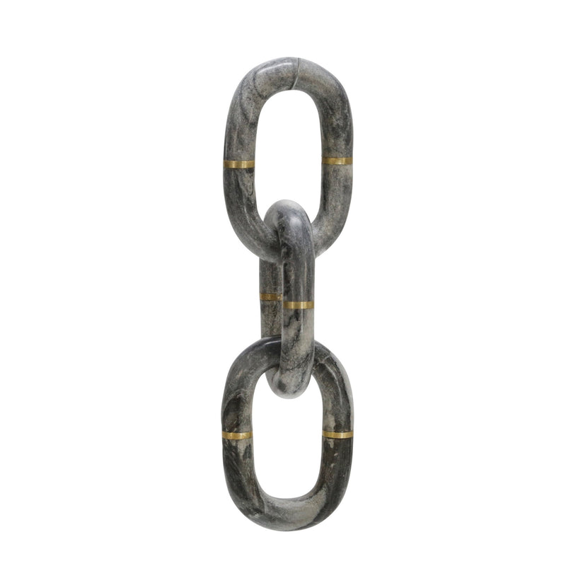 MARBLE 14" CHAIN DECOR, GRAY - Al Rugaib Furniture