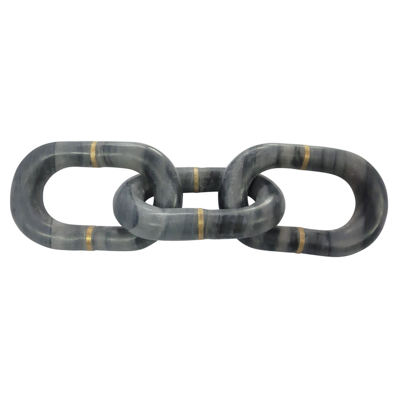 MARBLE 14" CHAIN DECOR, GRAY - Al Rugaib Furniture