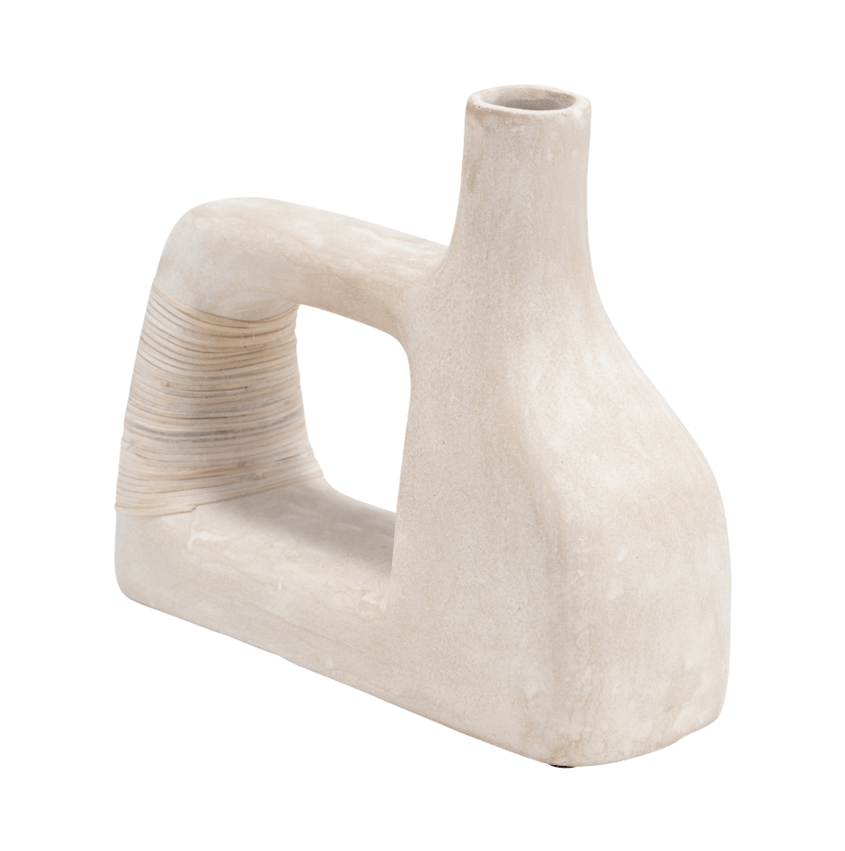 Marble, 2"H Horseshoe Tabletop Deco, White Vases and Jars| Sagebrook Home