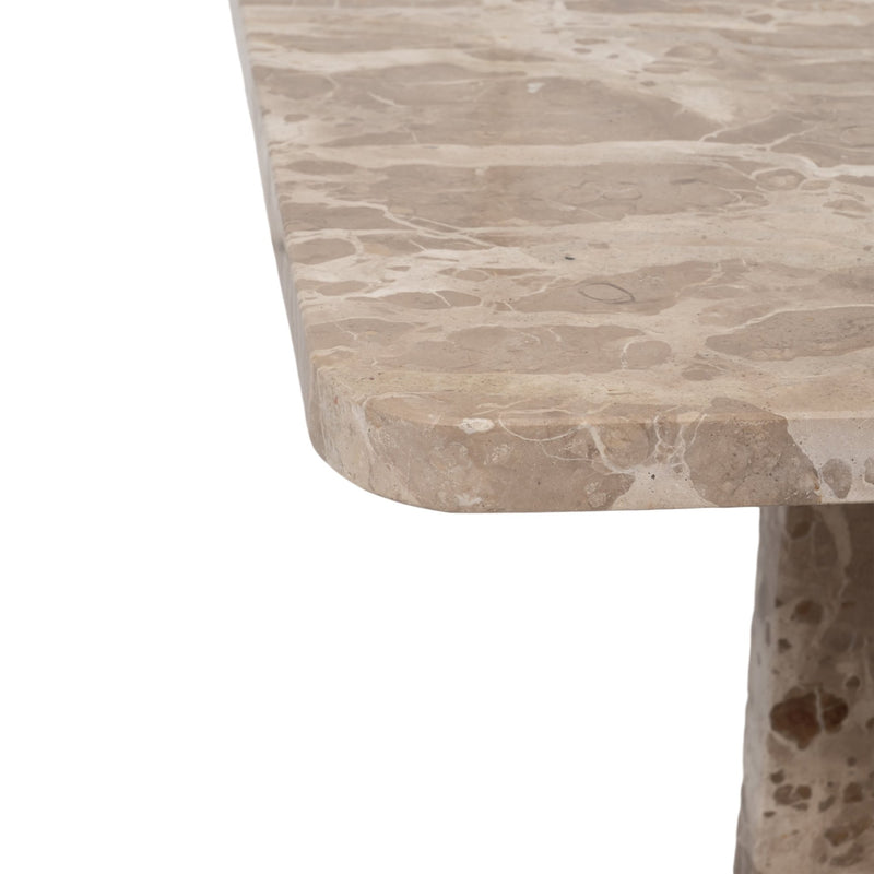 MARBLE, 48" COFFEE TABLE, BROWN KD - Al Rugaib Furniture