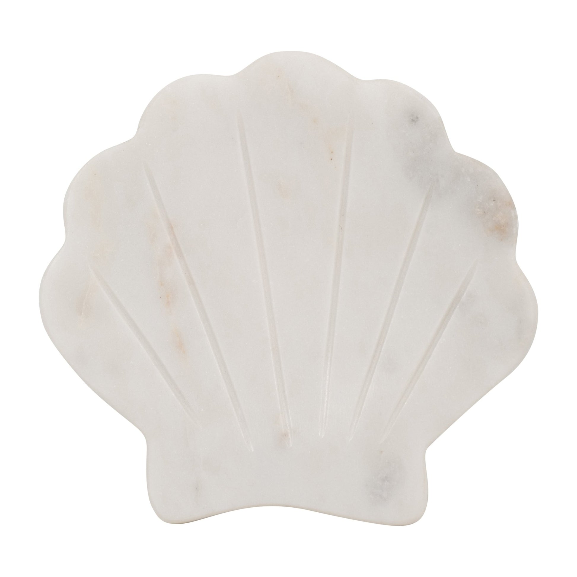 MARBLE, 5" SHELL TRINKET DISH, WHITE Table Decors| Sagebrook Home