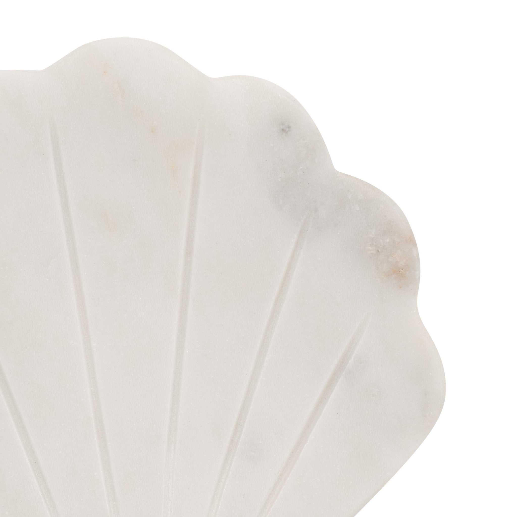MARBLE, 5" SHELL TRINKET DISH, WHITE Table Decors| Sagebrook Home