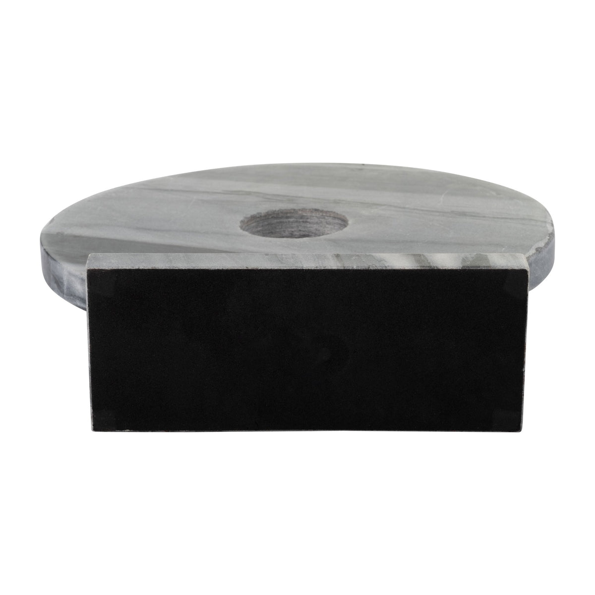 MARBLE 6" DISK W/ BASE, GRAY Table Decors| Sagebrook Home
