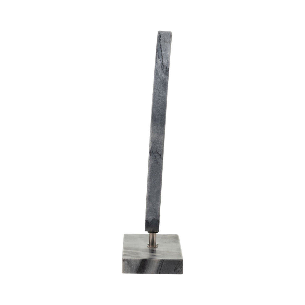 MARBLE 6" DISK W/ BASE, GRAY Table Decors| Sagebrook Home