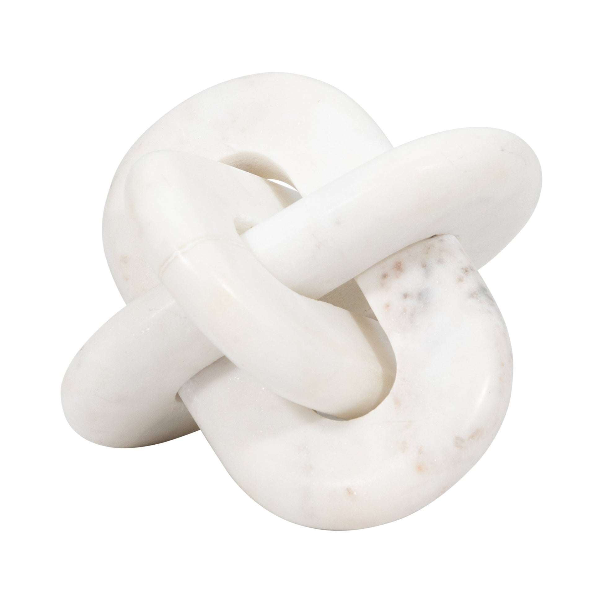 MARBLE, 6" KNOT DECOR, WHITE Table Decors| Sagebrook Home