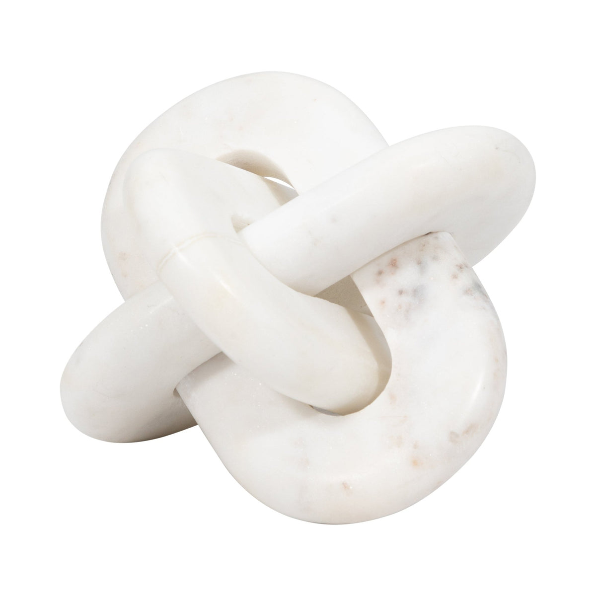 MARBLE, 6" KNOT DECOR, WHITE Table Decors| Sagebrook Home