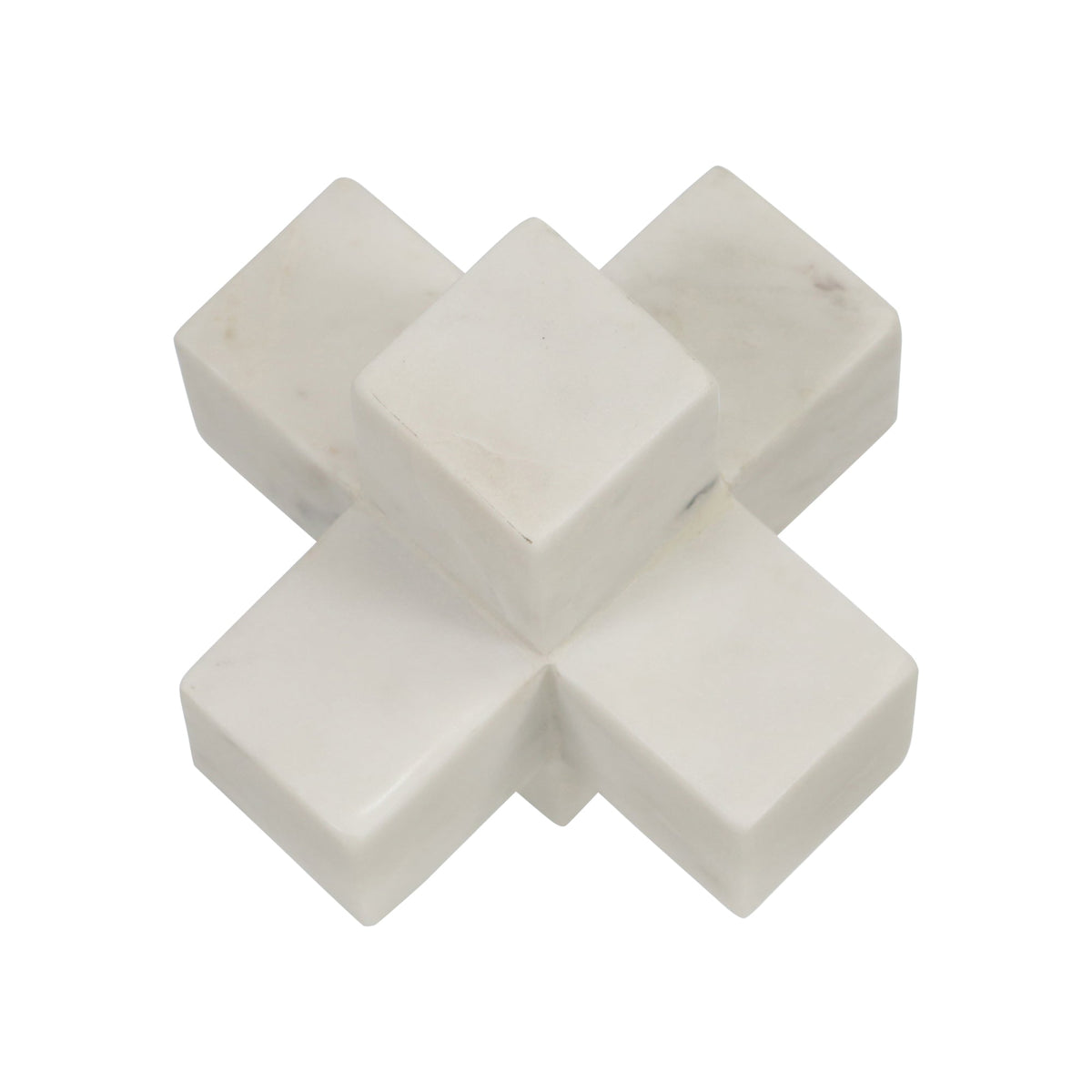 MARBLE 7" JACK DECO, WHITE Table Decors| Sagebrook Home