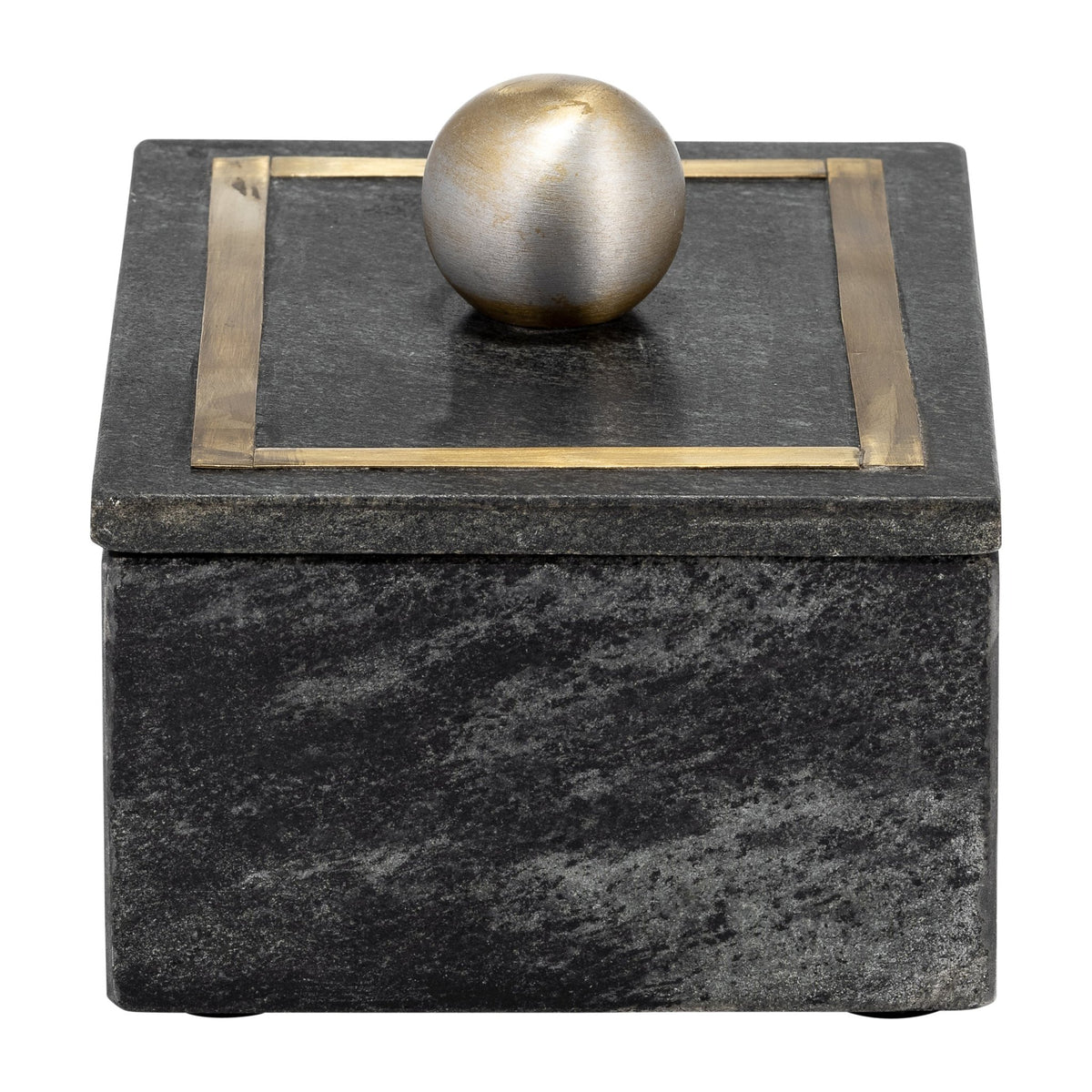 Marble, 7X5 Rectangular Box - Knob, Black Box| Sagebrook Home