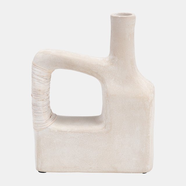 Marble, 9"H Horseshoe Tabletop Deco, White Vases and Jars| Sagebrook Home