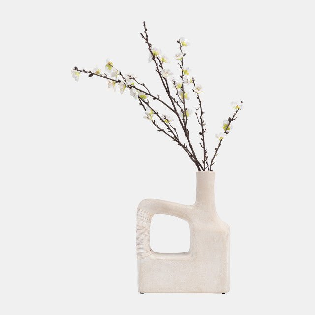 Marble, 9"H Horseshoe Tabletop Deco, White Vases and Jars| Sagebrook Home