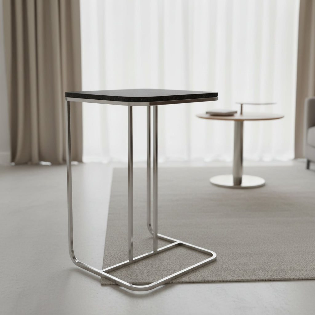 MARBLE AND MS Silver EPL 15X19X23" Accent & End Tables| Sagebrook Home