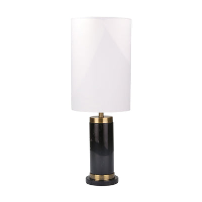 MARBLE BASE 32" TABLE LAMP, BLACK - Al Rugaib Furniture