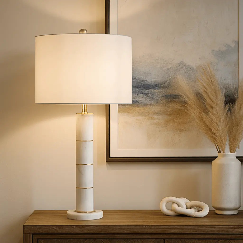 Marble Column Table Lamp Table Lamps| Crestview
