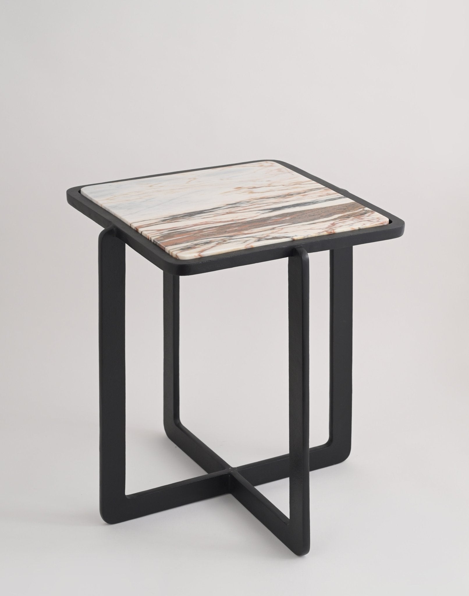 Marble Side Table-ANTIQUEGREY Accent & End Tables| Roots Furniture