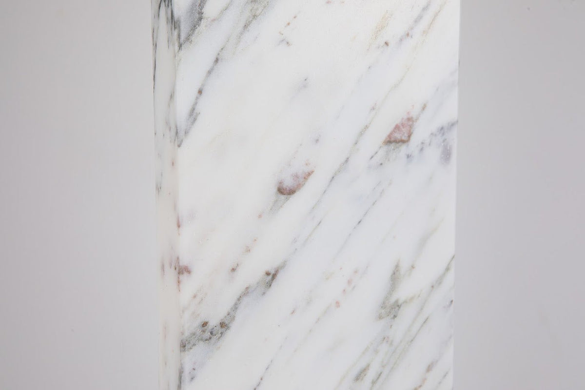 Luma Stone Marbled Linen Table Lamp Table Lamps| Roots Furniture