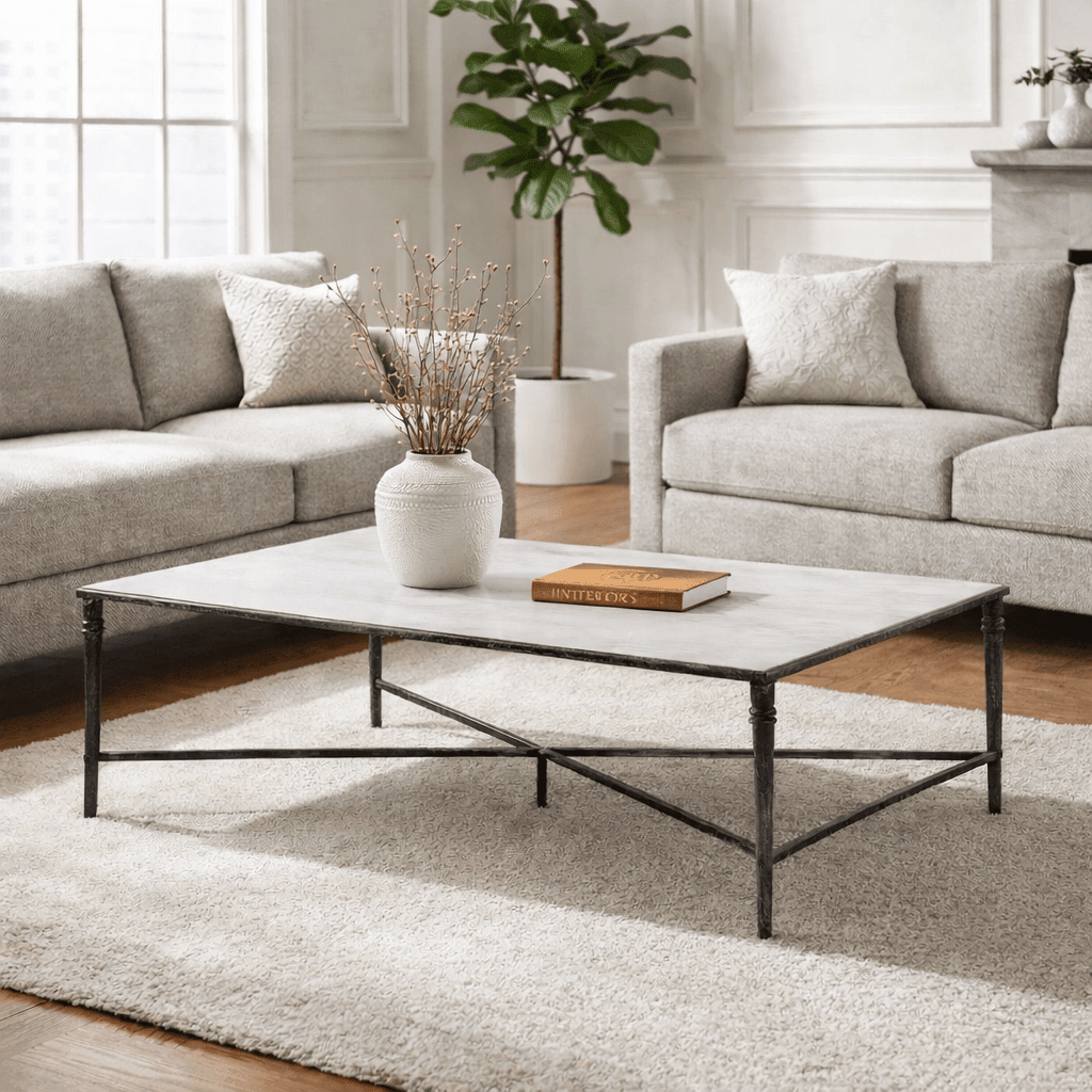 Marcellia Black Rectangular Coffee Table Coffee Tables| AlRugaib Furniture