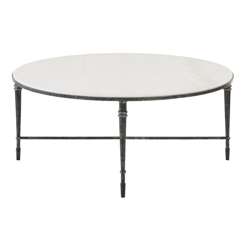 Marcellia Black Round Coffee Table Coffee Tables| AlRugaib Furniture