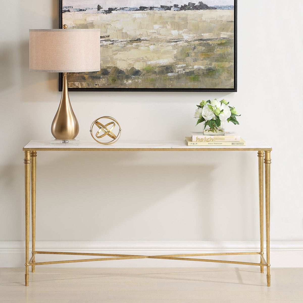 Marcellia Gold Console Table Consoles & Sideboards| AlRugaib Furniture