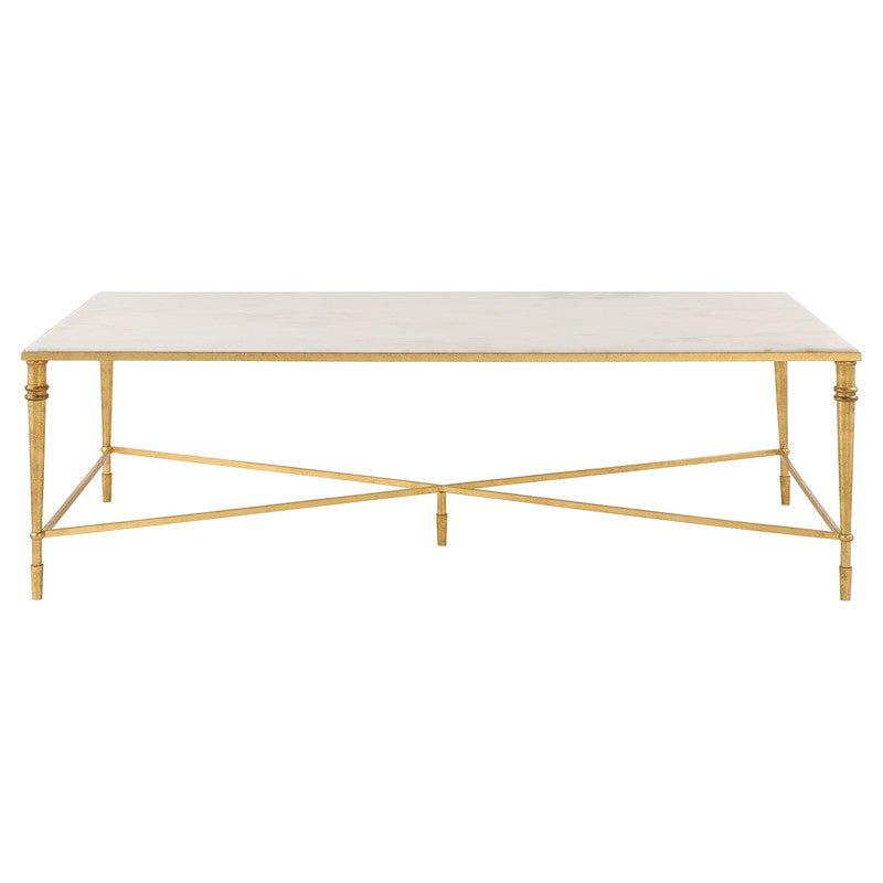 Marcellia Gold Rectangular Coffee Table Coffee Tables| AlRugaib Furniture