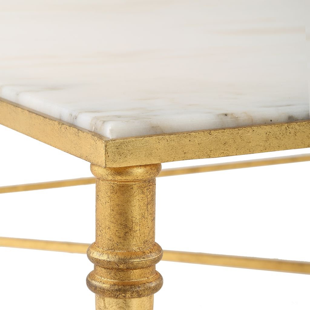Marcellia Gold Square Coffee Table Coffee Tables| AlRugaib Furniture