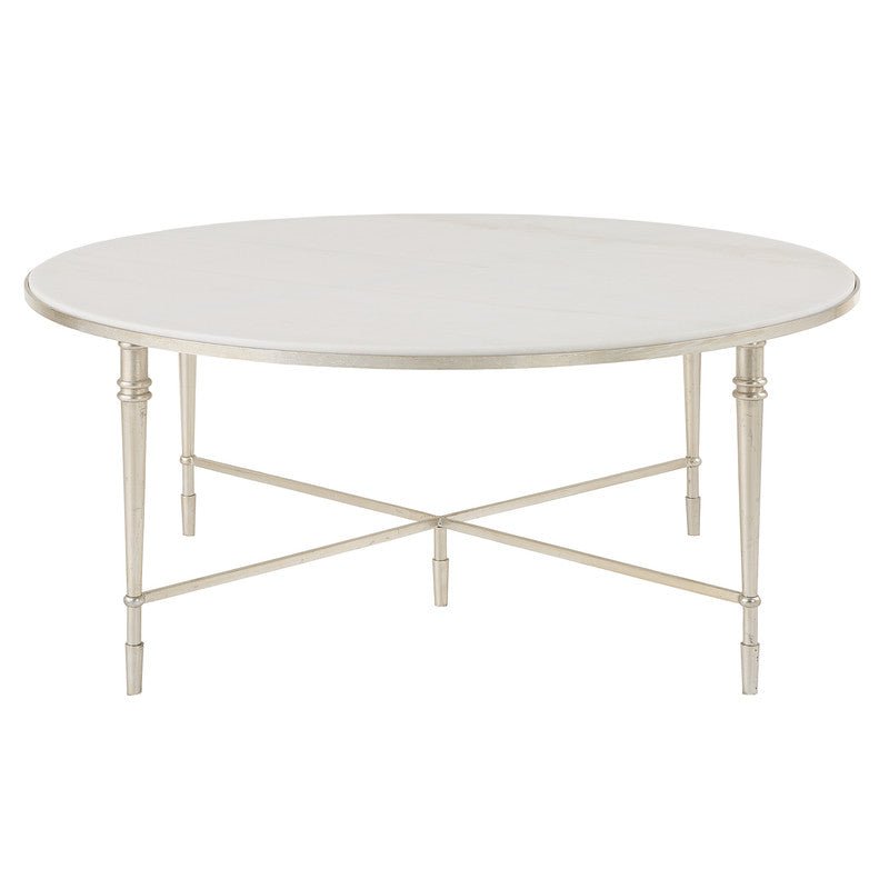 Marcellia Silver Round Coffee Table Coffee Tables| AlRugaib Furniture