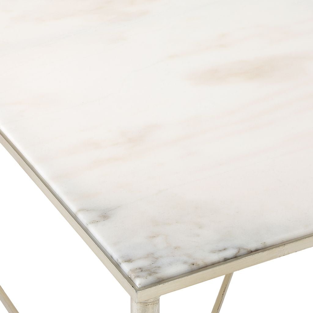 Marcellia Silver Square Coffee Table Coffee Tables| AlRugaib Furniture
