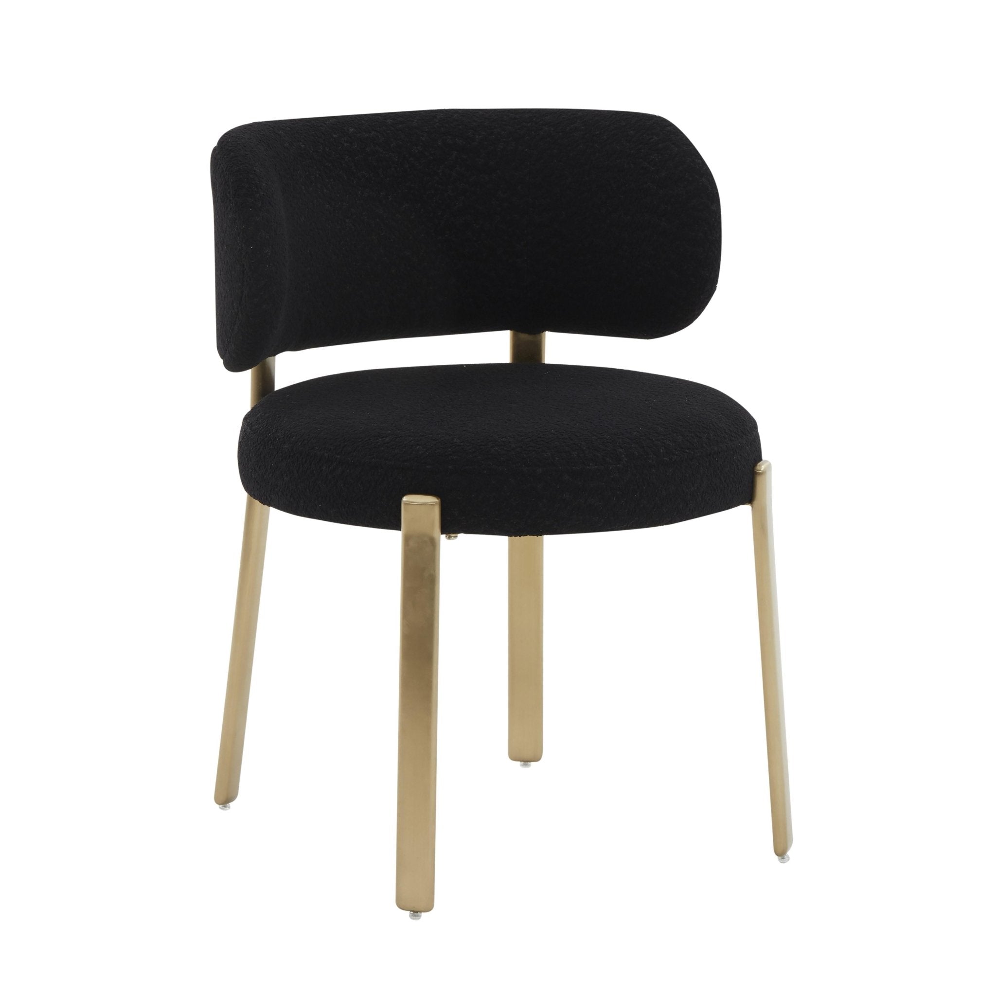 Margaret Black Performance Boucle Dining Chair Dining Chairs| TOV