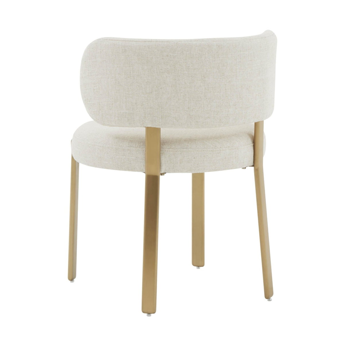 Margaret Cream Performance Linen Dining Chair Dining Chairs| TOV