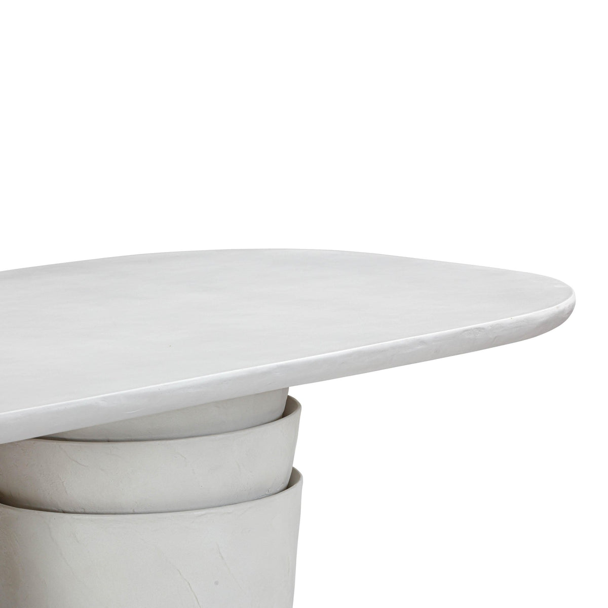 Margot Light Grey Faux Plaster Indoor / Outdoor Concrete Dining Table Dining Tables| TOV