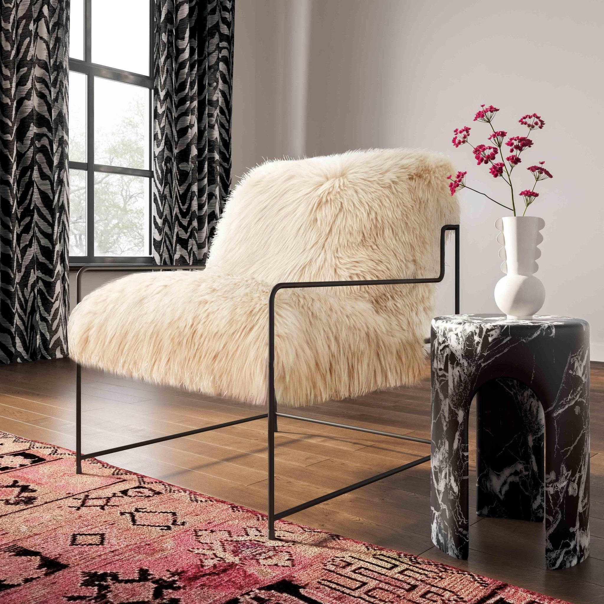 Marisol Concrete Side Table End Tables| TOV